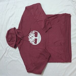 Timberland Tree Logo Hoodie, Color Burgundy Size 4XL